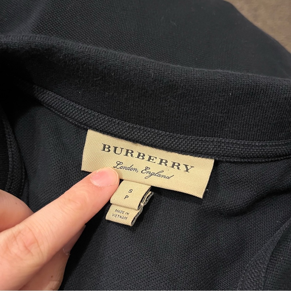Burberry London Navy Polo Shirt - Picture 4 of 6